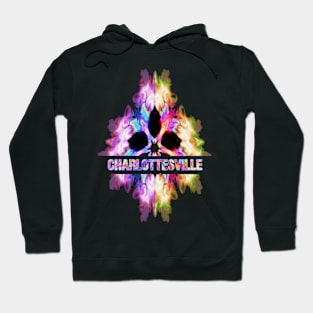 Charlottesville Tie Dye Watercolor Gift Souvenir Hoodie